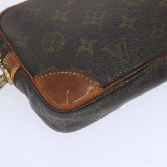 LOUIS VUITTON Monogram Marly Dragonne PM Clutch Bag M51827 LV Auth - Picture 13 of 15